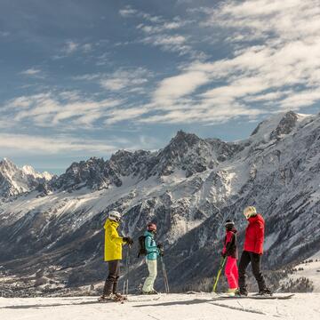 Groupe de skieurs